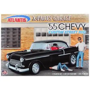 Skill 3 Model Kit 1955 Chevrolet Custom Street Rod "X-Parts Garage" 1/25 Scale Model by Atlantis Skill 3 Model Kit 1955 Chevrolet Custom Street Rod "X-Parts Garage" 1/25 Scale Model by Atlantis