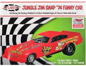 Model Kit 1974 Funny Car "Jungle Jim" (Snap-to-Build) 1/32 Scale Model by Atlantis Model Kit 1974 Funny Car "Jungle Jim" (Snap-to-Build) 1/32 Scale Model by Atlantis