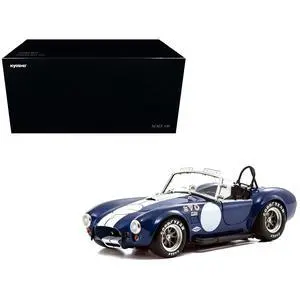 Shelby Cobra 427 S/C Blue with White Stripes and Race Graphics 1/18 Diecast Model Car by Kyosho Shelby Cobra 427 S/C Blue with White Stripes and Race Graphics 1/18 Diecast Model Car by Kyosho