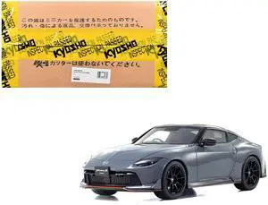 Nissan Fairlady Z NISMO RHD (Right Hand Drive) Gray with Black Top 1/18 Model Car by Kyosho Nissan Fairlady Z NISMO RHD (Right Hand Drive) Gray with Black Top 1/18 Model Car by Kyosho