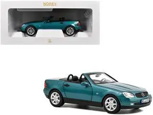 1996 Mercedes-Benz SLK Convertible Vivianit Green Metallic 1/18 Diecast Model Car by Norev 1996 Mercedes-Benz SLK Convertible Vivianit Green Metallic 1/18 Diecast Model Car by Norev