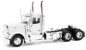 Peterbilt 589 Tandem-Axle Legendary Package Truck Tractor with 58" Sleeper White "Transport Series" 1/64 Diecast Model by Diecast Masters Peterbilt 589 Tandem-Axle Legendary Package Truck Tractor with 58" Sleeper White "Transport Series" 1/64 Diecast Model by Diecast Masters
