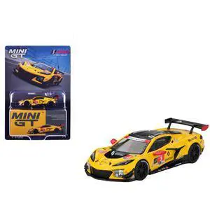 Chevrolet Corvette Z06 GT3.R #3 GTD Pro Class 2nd Place IMSA "24 Hours of Daytona" (2025) 1/64 Die Cast Model Car by Mini GT Chevrolet Corvette Z06 GT3.R #3 GTD Pro Class 2nd Place IMSA "24 Hours of Daytona" (2025) 1/64 Die Cast Model Car by Mini GT