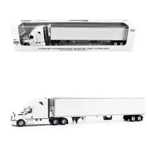 2025 Freightliner Cascadia Gen-5 Tractor w/Sleeper & Refrigerated Trailer Winter White 1/64 Diecast Model by Diecast Masters 2025 Freightliner Cascadia Gen-5 Tractor w/Sleeper & Refrigerated Trailer Winter White 1/64 Diecast Model by Diecast Masters