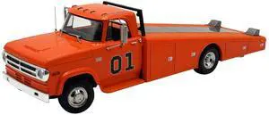 1970 Dodge D-300 Ramp Truck #01 "The General" Orange Limited Edition to 852 pieces Worldwide 1/18 Diecast Model Car by ACME 1970 Dodge D-300 Ramp Truck #01 "The General" Orange Limited Edition to 852 pieces Worldwide 1/18 Diecast Model Car by ACME