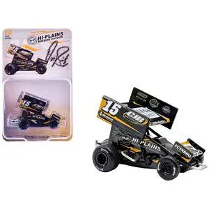 Winged Sprint Car #15 Donny Schatz "CJB Motorsports - Hi-Plains Building Division" Black (2026) 1/50 Diecast Model Car by ACME Winged Sprint Car #15 Donny Schatz "CJB Motorsports - Hi-Plains Building Division" Black (2026) 1/50 Diecast Model Car by ACME
