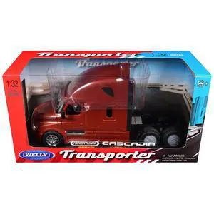 Freightliner Cascadia Truck Copper Metallic "Transporter" Series 1/32 Diecast Model by Welly Freightliner Cascadia Truck Copper Metallic "Transporter" Series 1/32 Diecast Model by Welly