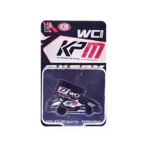 Winged Sprint Car #27 Emerson Axsom "WCI - KPM" White (2026) 1/50 Diecast Model Car by ACME Winged Sprint Car #27 Emerson Axsom "WCI - KPM" White (2026) 1/50 Diecast Model Car by ACME