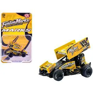 Winged Sprint Car #19 Brent Marks "Fenton Marks Racing" (2026) 1/50 Diecast Model Car by ACME Winged Sprint Car #19 Brent Marks "Fenton Marks Racing" (2026) 1/50 Diecast Model Car by ACME