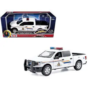 2019 Ford F-150 Lariat Crew Cab Pickup Truck White with Lights and Sounds 1/27 Diecast Model Car by Motormax 2019 Ford F-150 Lariat Crew Cab Pickup Truck White with Lights and Sounds 1/27 Diecast Model Car by Motormax