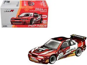 Pandem S13 RHD (Right Hand Drive) "EVA RT Production Model-02" Red Metallic with Graphics 1/64 Diecast Model Car by Pop Race Pandem S13 RHD (Right Hand Drive) "EVA RT Production Model-02" Red Metallic with Graphics 1/64 Diecast Model Car by Pop Race