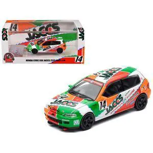 Honda Civic EG6 RHD #14 JACCS "Japanese Touring Car Championship" (1993) 1/64 Diecast Model Car by BM Creations Honda Civic EG6 RHD #14 JACCS "Japanese Touring Car Championship" (1993) 1/64 Diecast Model Car by BM Creations
