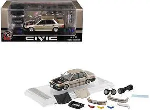 Honda Civic EF2 Champagne Metallic with Alternate Parts 1/64 Diecast Model Car by BM Creations Honda Civic EF2 Champagne Metallic with Alternate Parts 1/64 Diecast Model Car by BM Creations