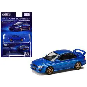 Subaru Impreza WRX Type R Sti Version V RHD Sonic Blue Mica "JDM64" Series 1/64 Diecast Model Car by Hobby Japan Subaru Impreza WRX Type R Sti Version V RHD Sonic Blue Mica "JDM64" Series 1/64 Diecast Model Car by Hobby Japan