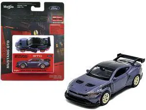 2025 Ford Mustang GTD Purple Metallic with Black Top "Speed Icons" Series 1/64 Diecast Model Car by Maisto 2025 Ford Mustang GTD Purple Metallic with Black Top "Speed Icons" Series 1/64 Diecast Model Car by Maisto