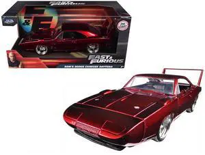 1969 Dodge Charger Daytona Red "Fast & Furious 7" (2015) Movie 1/24 Diecast Model Car by Jada 1969 Dodge Charger Daytona Red "Fast & Furious 7" (2015) Movie 1/24 Diecast Model Car by Jada