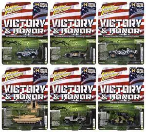 "Military" Set A of 6 pieces 2025 Release 2 Limited Edition 1/64 Diecast Model Cars by Johnny Lightning "Military" Set A of 6 pieces 2025 Release 2 Limited Edition 1/64 Diecast Model Cars by Johnny Lightning