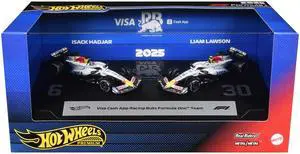 "Visa Cash App Racing Bulls Formula One Team" F1 World Championship (2025) 2 Piece Set Diecast Model Cars by Hot Wheels "Visa Cash App Racing Bulls Formula One Team" F1 World Championship (2025) 2 Piece Set Diecast Model Cars by Hot Wheels