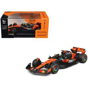 McLaren MCL39 #4 Lando Norris Winner F1 "Australian GP" (2025) with Display Case "Race" Series 1/43 Diecast Model Car by Bburago McLaren MCL39 #4 Lando Norris Winner F1 "Australian GP" (2025) with Display Case "Race" Series 1/43 Diecast Model Car by Bburago