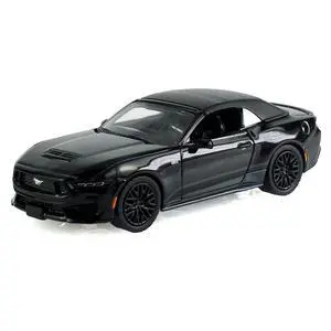 2024 Ford Mustang GT Convertible Black "Black Bandit" Series 31 1/64 Diecast Model Car by Greenlight 2024 Ford Mustang GT Convertible Black "Black Bandit" Series 31 1/64 Diecast Model Car by Greenlight