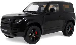 2021 Land Rover Defender 90 P400 X-Dynamic HSE Black Metallic 1/18 Model Car by GT Spirit 2021 Land Rover Defender 90 P400 X-Dynamic HSE Black Metallic 1/18 Model Car by GT Spirit