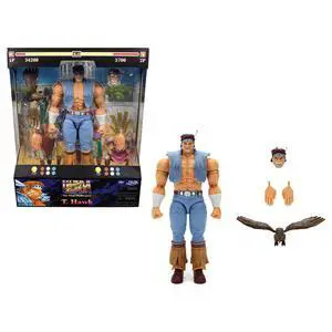 T. Hawk 7.5" Moveable Figure w/Accessories & Alternate Head and Hands "Ultra Street Fighter II" (2017) Video Game Model by Jada T. Hawk 7.5" Moveable Figure w/Accessories & Alternate Head and Hands "Ultra Street Fighter II" (2017) Video Game Model by Jada