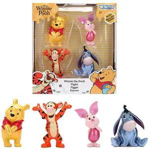 Set of 4 Diecast Figures "Winnie the Pooh" Franchise "Metalfigs" Series Diecast Models by Jada Set of 4 Diecast Figures "Winnie the Pooh" Franchise "Metalfigs" Series Diecast Models by Jada