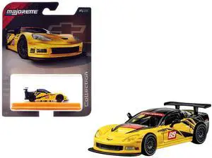 2005 Chevrolet Corvette C6R #69 Yellow and Black "Collection" Series 1/64 Diecast Model Car by Majorette 2005 Chevrolet Corvette C6R #69 Yellow and Black "Collection" Series 1/64 Diecast Model Car by Majorette