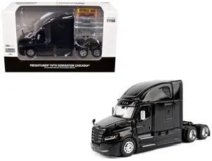 2025 Freightliner Cascadia Gen-5 Sleeper Cab Truck Tractor Night-Shift Black 1/64 Die Cast Model by Diecast Masters 2025 Freightliner Cascadia Gen-5 Sleeper Cab Truck Tractor Night-Shift Black 1/64 Die Cast Model by Diecast Masters