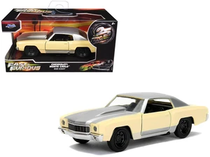 Chevrolet Monte Carlo Cream with Silver Hood & Top "The Fast and the Furious: Tokyo Drift" (2006) 1/32 Die Cast Model Car by Jada Chevrolet Monte Carlo Cream with Silver Hood & Top "The Fast and the Furious: Tokyo Drift" (2006) 1/32 Die Cast Model Car by Jada
