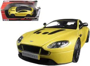 Aston Martin Vantage S V12 Yellow 1/24 Diecast Model Car by Motormax