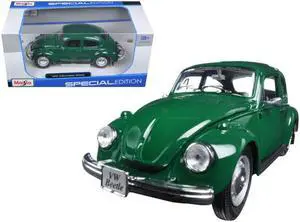 1973 Volkswagen Beetle Green 1/24 Diecast Model Car by Maisto