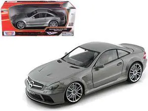 Mercedes SL65 AMG Black Series (R230) Grey 1/18 Diecast Model Car by Motormax