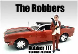 "The Robbers" Robber III Figure For 1:18 Scale Models by American Diorama