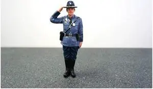 State Trooper Brian Figure For 1:24 Diecast Model Cars by American Diorama