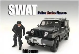 SWAT Team Rifleman Figure For 1:24 Scale Models by American Diorama