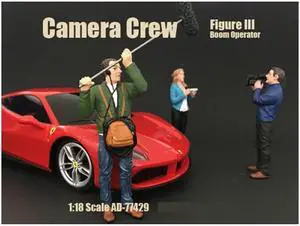 Camera Crew Figure III "Boom Operator" For 1:18 Scale Models by American Diorama