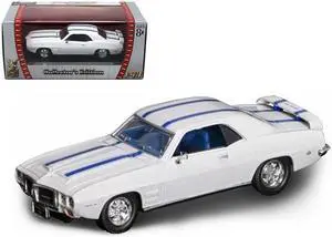 1969 Pontiac Firebird Trans Am White 1/43 Diecast Car by Road Signature