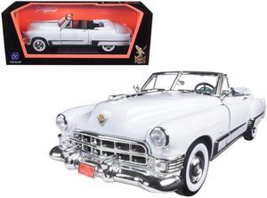 1949 Cadillac Coupe De Ville Convertible White 1/18 Diecast Model Car by Road Signature