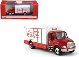 "Coca-Cola" Beverage Truck Red and White 1/87 Diecast Model by Motorcity Classics