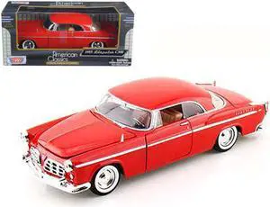 1955 Chrysler C300 Red 1/24 Diecast Model Car by Motormax