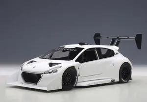 2013 Peugeot 208 T16 Pikes Peak Race Car Plain White Version 1/18 Model Car by Autoart