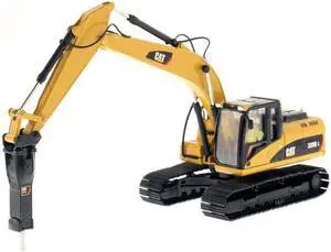 CAT Caterpillar 320D L Hydraulic Excavator with Hammer and Operator "Core Classics Series" 1/50 Model by Diecast Masters