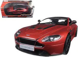 Aston Martin Vantage S V12 Red 1/24 Diecast Model Car by Motormax