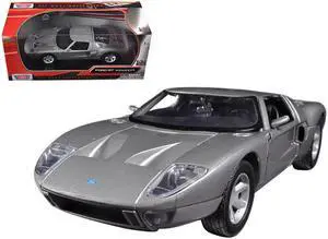 Ford GT Silver 1/24 Diecast Car Model by Motormax