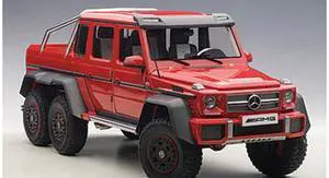 Mercedes G63 AMG 6X6 Red 1/18 Model Car by Autoart