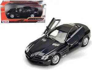 Mercedes Mclaren SLR Metallic Black 1/24 Diecast Model Car by Motormax