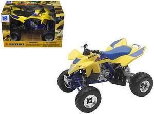 Suzuki Quad Racer R450 ATV Yellow and Blue 1/12 Diecast Model by New Ray