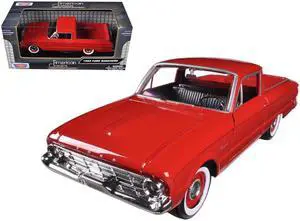 1960 Ford Falcon Ranchero Pickup Red 1/24 Diecast Model Car by Motormax
