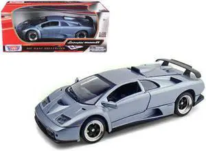 Lamborghini Diablo GT Silver 1/18 Diecast Model Car by Motormax